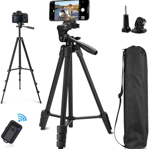 HIGH QUALITY CELL PHONE TRIPOD STAND WITH REMOTE FOR CAMERA AND PHONE
